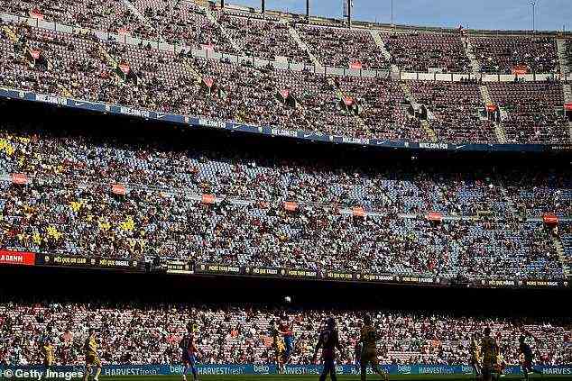 Barcelona will Lingard im Sommer kostenlos zum Nou Camp (im Bild) bringen