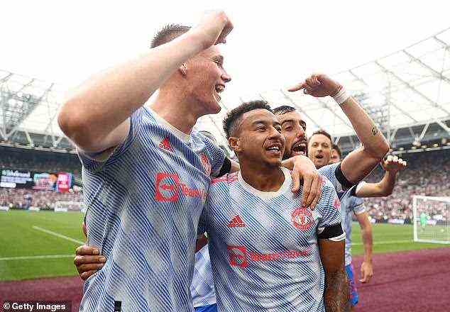 Lingard feiert einen späten Siegtreffer gegen West Ham – wo er letzte Saison ausgeliehen wurde
