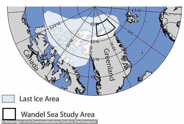 Im August 2020 zeigten Satellitenbilder ein Rekordtief von nur 50 Prozent Meereiskonzentration in der Wandelsee, einem Teil des letzten Eisgebiets, das sich vom Nordosten Grönlands bis nach Spitzbergen erstreckt