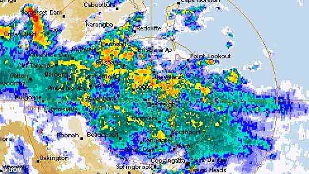 In den Darling Downs in Queensland wurden in nur einer Stunde mehr als 50 mm Regen registriert