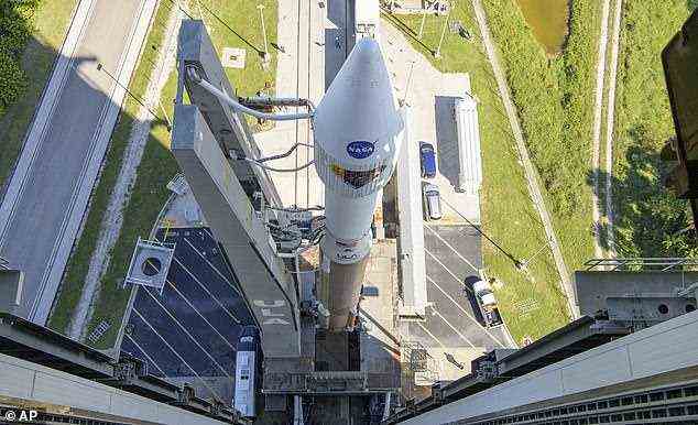 On Thursday, Lucy, along with the United Launch Alliance Atlas V rocket, was rolled out of the Vertical Integration Facility to the launch pad at Space Launch Complex 41