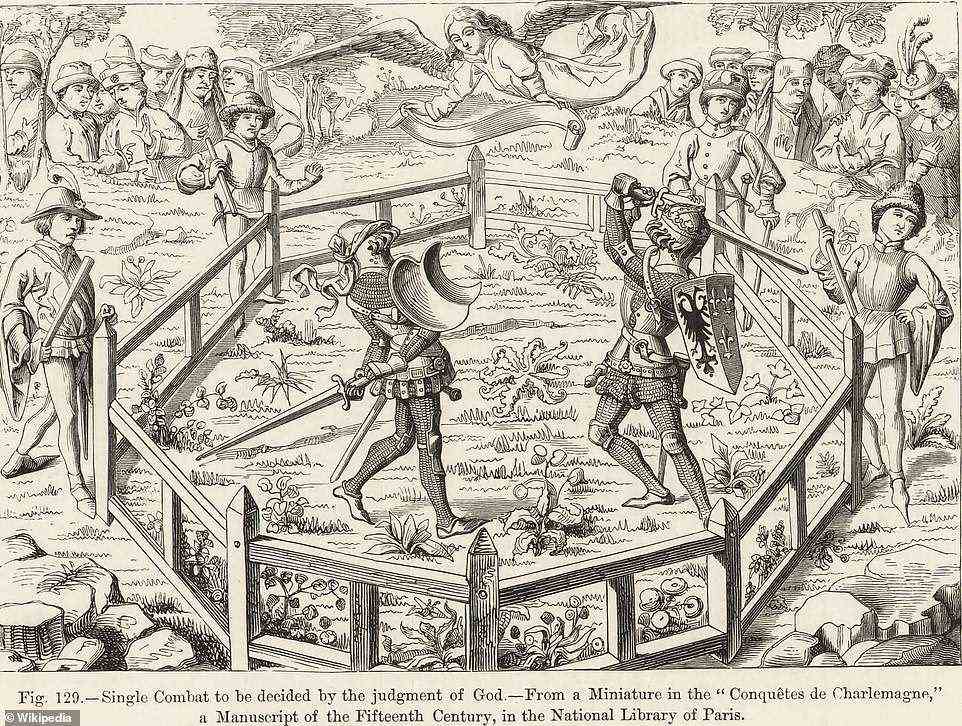 The case's notoriety ensured that neither France's parliament or the king ever allowed trial by combat again. Above: A depiction of a duel in France