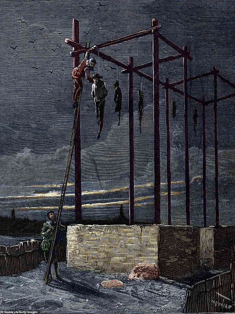 Afterwards, whilst Carrouges was hailed as hero, Le Gris's naked body was dragged through the streets in Paris to the Gibbet of Mountfaucon (depicted above) – France's main gallows