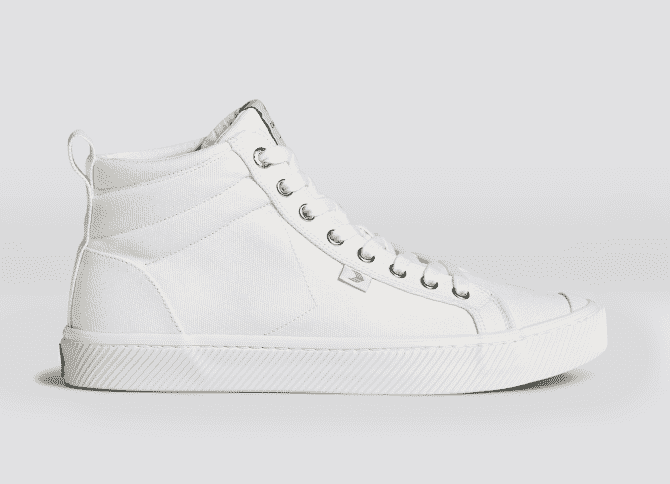 OCA High Off-White Canvas Sneakers 