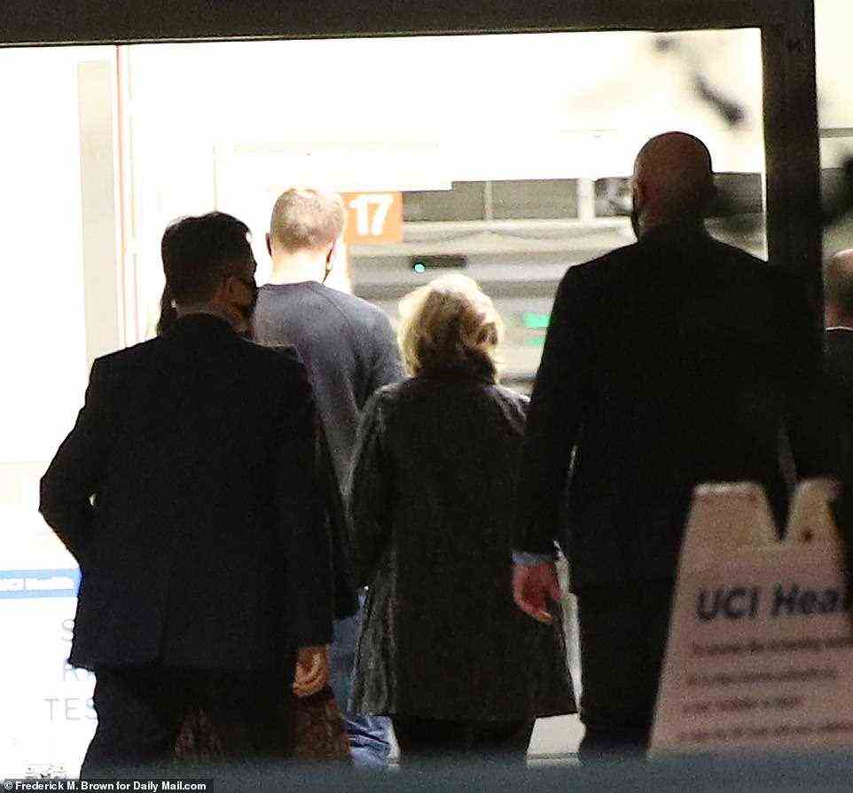 Former first lady and 2016 presidential candidate Hillary Clinton was with her husband in Southern California for their event, and a woman believed to be her was seen entering the hospital flanked by a security detail
