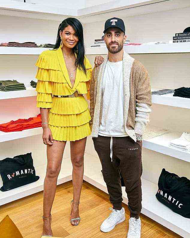 Friends of the brand Chanel Iman, Shanina Shaik and rapper Jim Jones came out to support their favorite athleisure brand and its founder David Helwani (pictured)