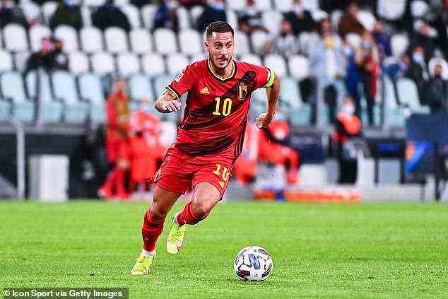 Eden Hazard kehrte vom Finale der Nations League zurück, Belgien hatte einen Schlag erlitten