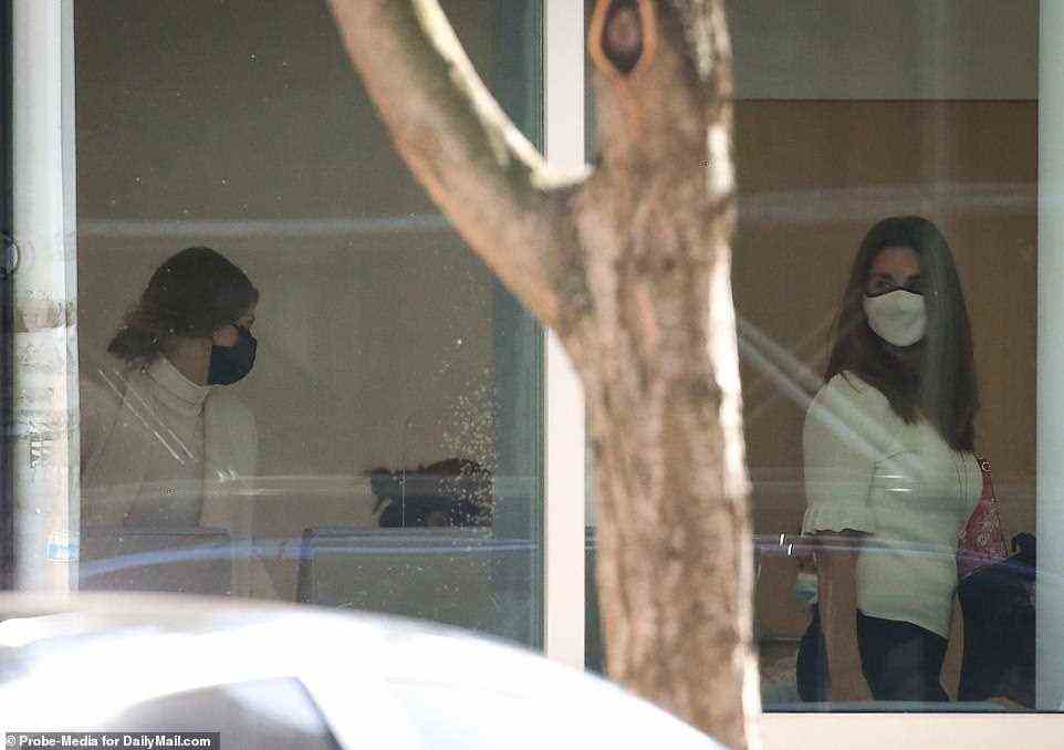 Melinda Gates and daughter Jennifer go for a Mani Pedi before Jennifer's wedding day
