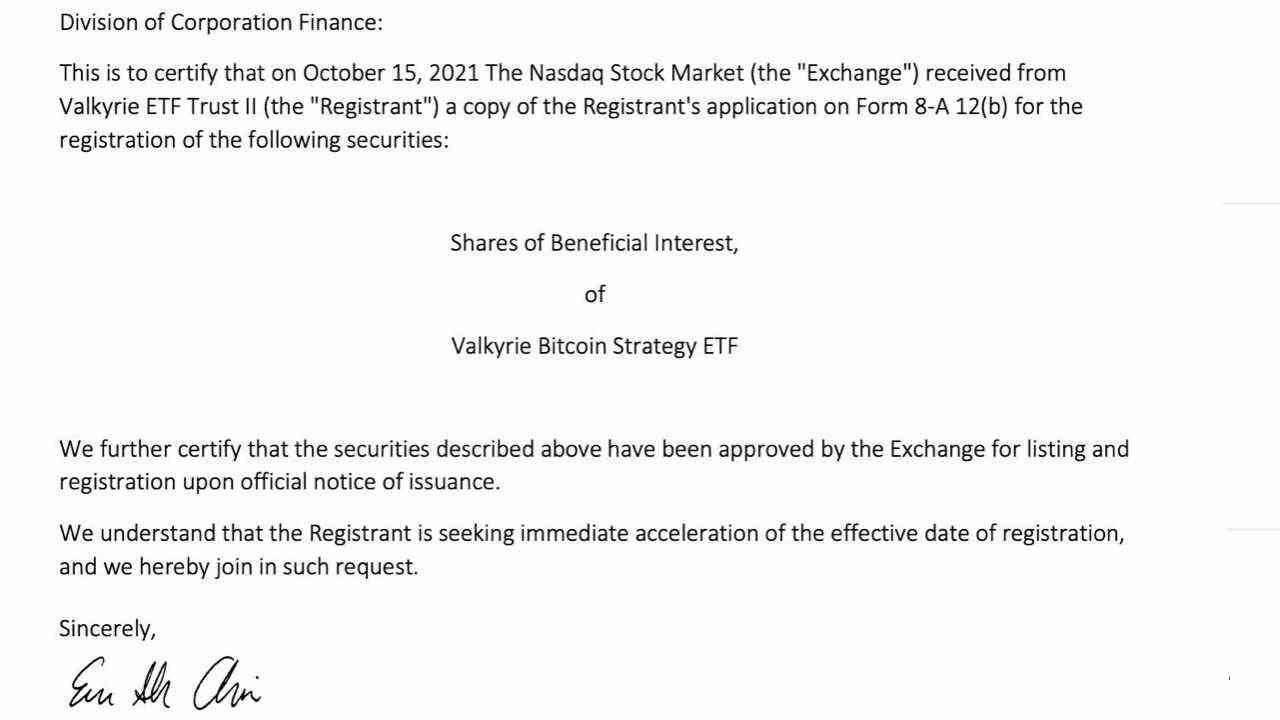 Neue SEC-Unterlagen erwecken den Eindruck, dass die US-Regulierungsbehörden einen Bitcoin-Futures-ETF genehmigt haben