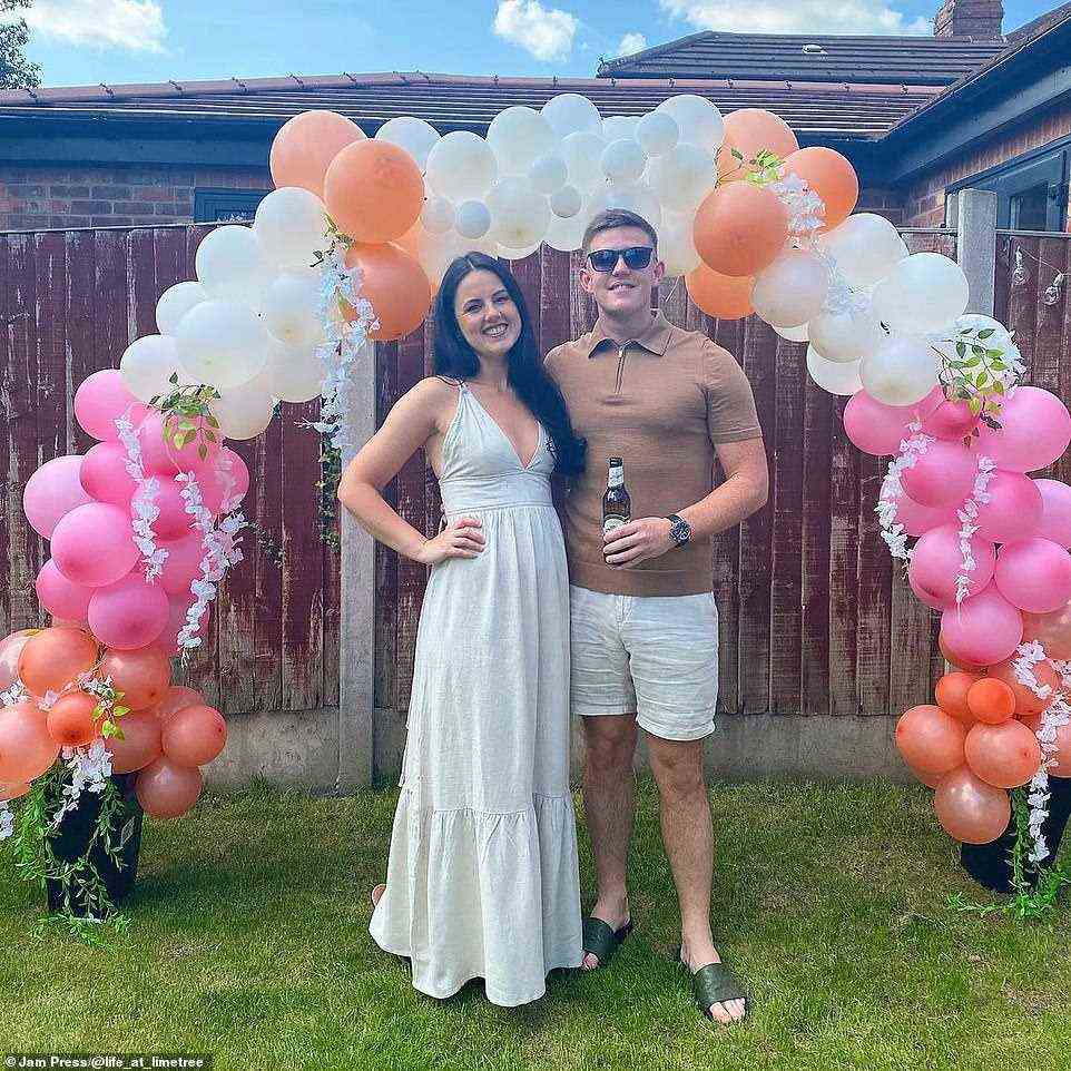 Tasmin and Phil, pictured, lived together for six years in a rented accommodation before taking the plunge and buying their first house in 2020