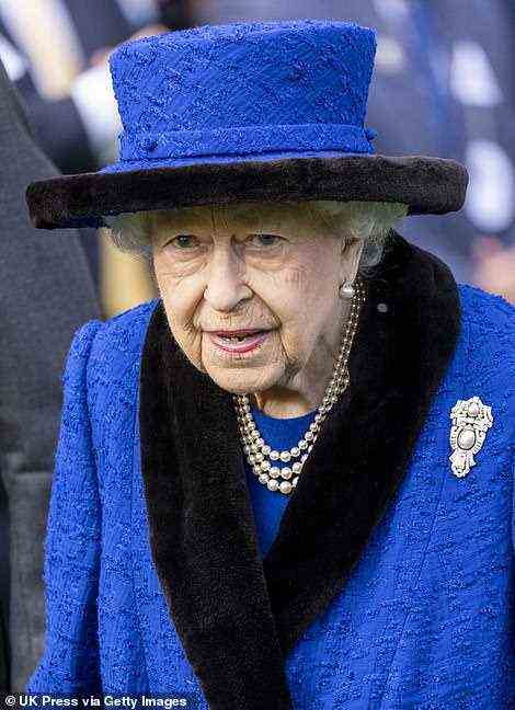 Meanwhile, the Queen’s (pictured) comments on Thursday suggesting she is irritated by a lack of action in tackling the climate crisis marked a rare intervention in a public debate
