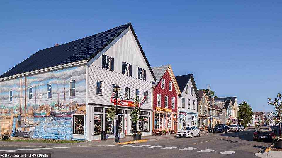 Stuart describes the town of St Andrews by-the-Sea in New Brunswick, pictured above, as 'gorgeous'