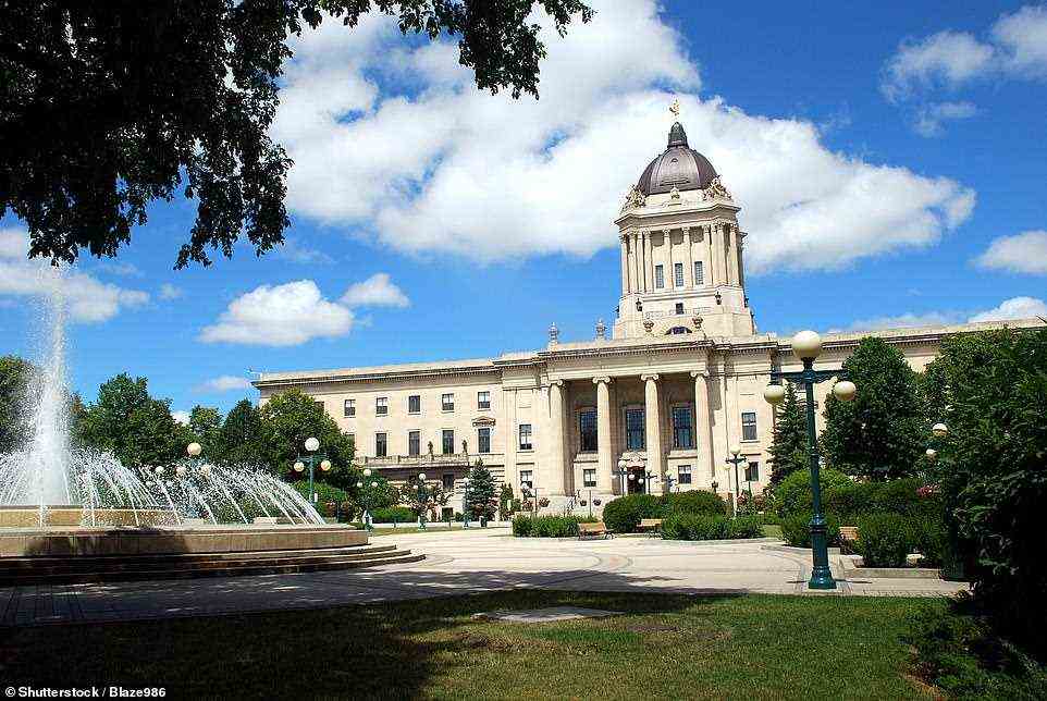 The Manitoba Legislative Building is one of the 'grandest landmarks in Winnipeg', according to Stuart