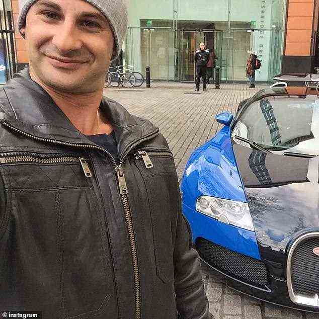 Der Hausmann Anthony Koletti (im Bild mit seinem Sportwagen) genoss dank seiner Frau Melissa Caddick das Leben eines Multimillionärs