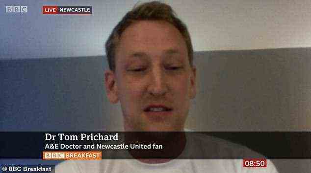 Prichard erschien am Montag bei BBC Breakfast, um zu erklären, wie er geholfen hat, den Mann zu retten
