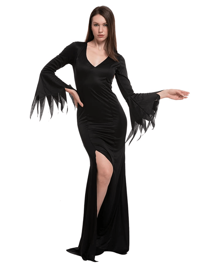 Spooktacular Creations Damen Bodenlanges Gothic Kleid
