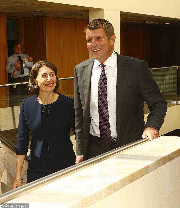 Former NSW premier Mike Baird (pictured right) is set to appear before the ICAC inquiry into another former NSW premier, Gladys Berejiklian (pictured left)