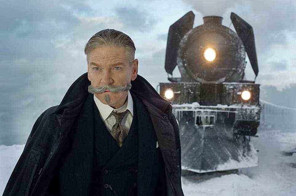 Kenneth Branagh, pictured, played Hercule Poirot in Murder on the Orient Express - and directed it
