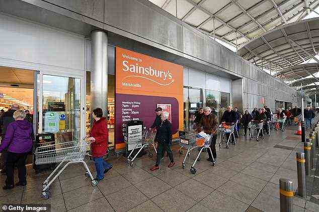 Verluste machen: Trotz steigender Kundenumsätze hat Sainsbury's im letzten Geschäftsjahr einen massiven Verlust gemacht, teilweise aufgrund der hohen Kosten der Covid-Sicherheitsmaßnahmen