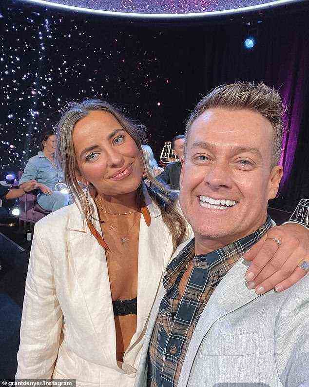 Denyer and Cornish are pictured behind the scenes of Dancing with the Stars: All Stars