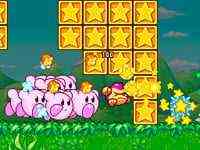 A gang of Kirbys stampeeding.