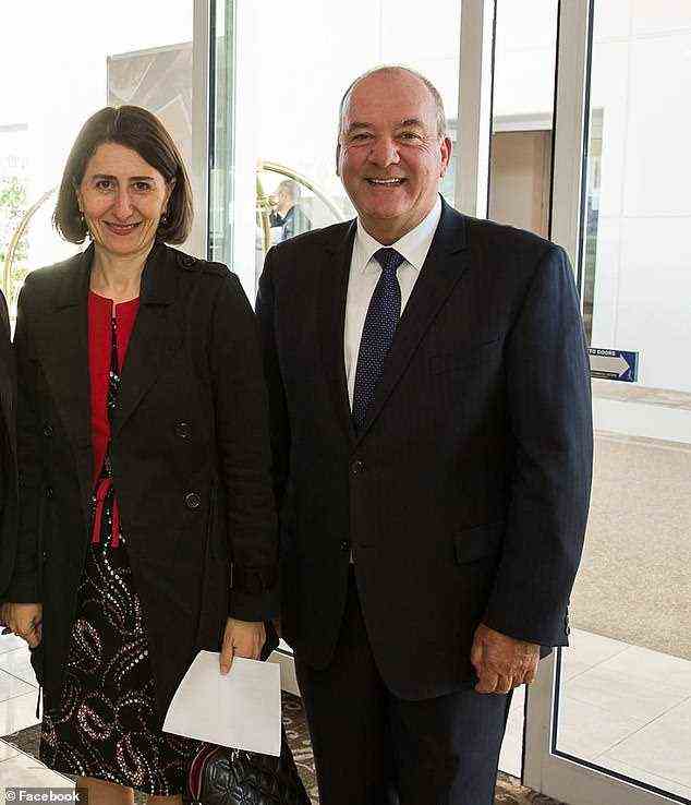 Former NSW premier Gladys Berejiklian (pictured left) with her then sec