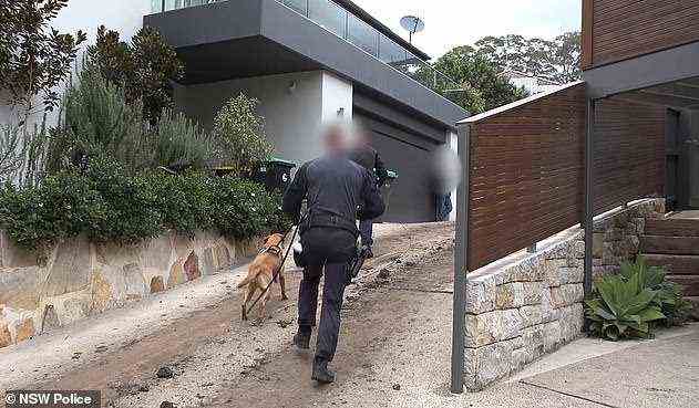 Ein 4-Millionen-Dollar-Haus in Sydneys exklusiven Northern Beaches (im Juni abgebildet) wird von der Polizei beschlagnahmt, nachdem der Eigentümer des Anwesens angeblich sein Ortungsgerät abgeschnitten und geflohen ist