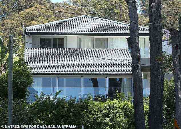 Baluch's Northern Beaches home in the quiet suburb of Bayview which is home to celebrities including Rebecca Gibney and Richard Bell