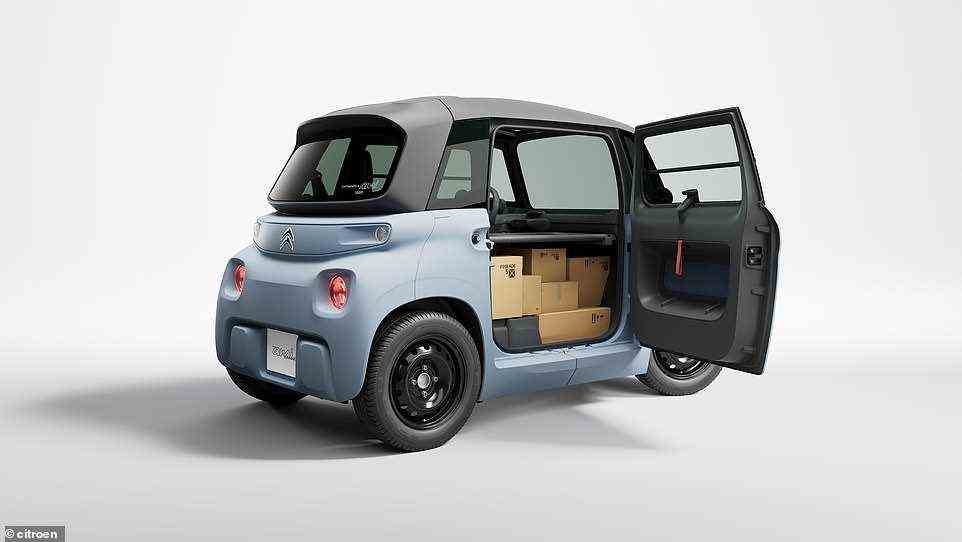 Citroen says the Ami Cargo will be used by 'last-mile delivery drivers and business operators in urban areas', such as London's recently expanded Ultra Low Emission Zone