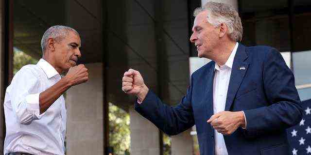 Barack Obama und Terry McAuliffe (Foto von Win McNamee/Getty Images)