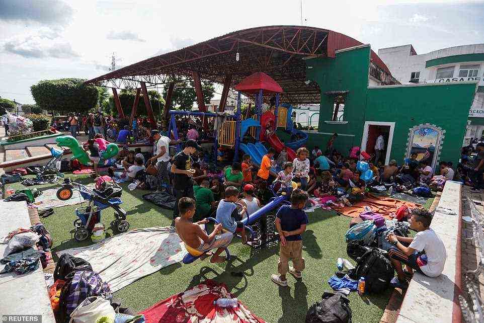 Though still significantly smaller than caravans in 2018 and 2019, this is the biggest group moving through southern Mexico since the pandemic started early last year