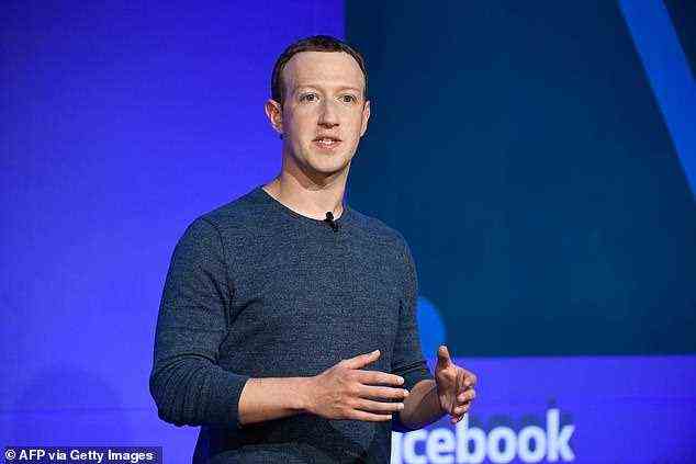 Currently the overarching company behind Facebook (pictured founder and CEO Mark Zuckerberg) is called Facebook Inc and operates the social media site, along with sister site Instagram and messaging servicing Whatsapp