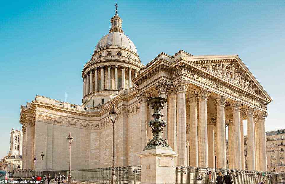 Pictured is the Pantheon, which Stephen describes as 'the great university cathedral modelled on London’s St Paul’s'