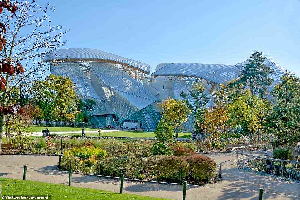 Stephen says the Fondation Louis Vuitton, pictured, 'looks like the aftermath of an explosion in a builder’s depot'