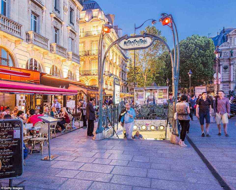Glamour of the Metro: Art Nouveau meets cafe society. These Art Nouveau entrances were designed by Hector Guimard, Andrew reveals