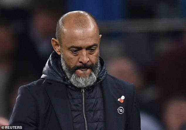 Tottenham-Trainer Nuno Espirito Santo tut derzeit nicht genug, um Kane zu unterstützen