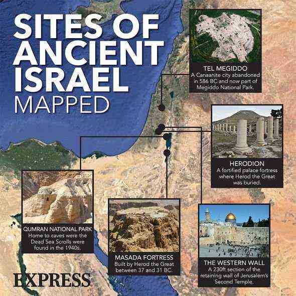 Antikes Israel: Das Land beherbergt mehrere wichtige antike Stätten
