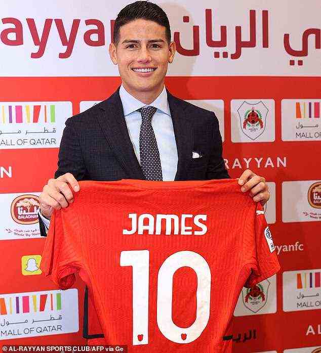 James ist Anfang des Jahres von Everton nach Al Rayyan gezogen und verdient rund 115.000 Pfund pro Woche