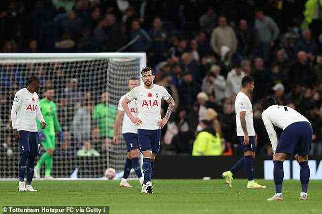 Nach der Niederlage am Samstag hat Tottenham nach nur 10 Ligaspielen nun fünf Spiele verloren