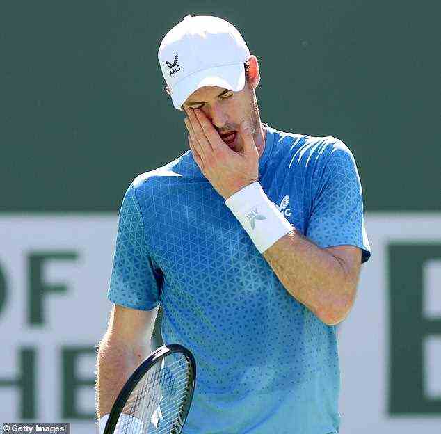 Andy Murray wurde am Dienstagabend in Indian Wells in der dritten Runde mit 6-4, 7-6 geschlagen