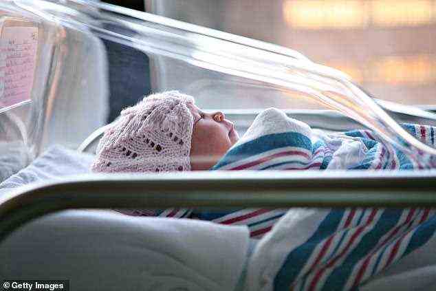 Eine neue Studie zeigt, dass 43 % der Babys, die während der Pandemie geboren wurden, kurze Krankenhausaufenthalte hatten, verglichen mit 28,5 % der Babys, die vor der Pandemie geboren wurden (Dateibild)