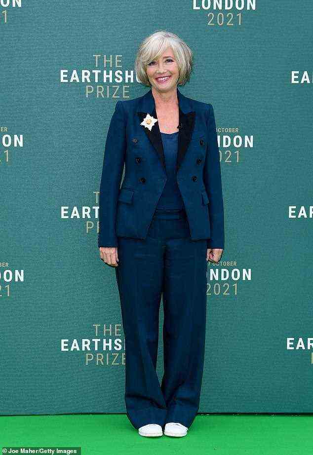 Sieht gut aus: Emma Thompson sah sensationell aus, als sie am Sonntag an den ersten Earthshot Prize Awards von Prinz William teilnahm