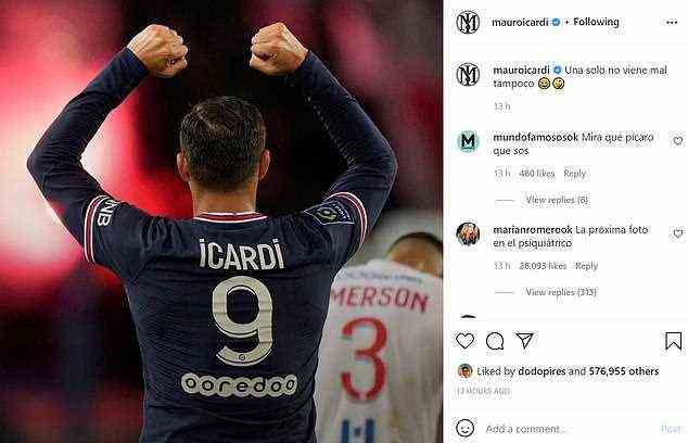 Mauro Icardi hat auf Instagram gepostet, dass er „solo“ ist, was zu zeigen scheint, dass er sich von seiner Frau Wanda Nara . getrennt hat