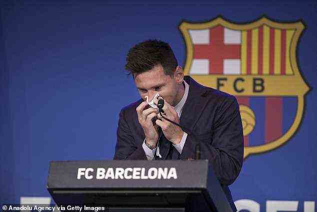 Messi verabschiedete sich im Sommer emotional, da der Verein es sich nicht leisten kann, ihn zu behalten