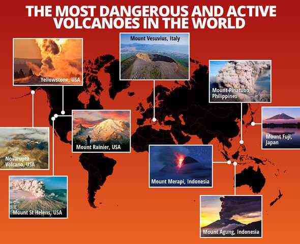 Aktive Vulkane: Einige der gefährlichsten aktiven Vulkane der Welt