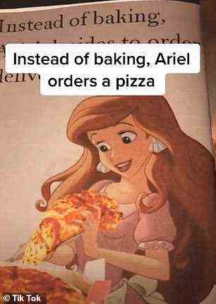 So instead of cooking for Prince Eric, he felt that she should order in a pie of pizza and watch TikTok videos instead