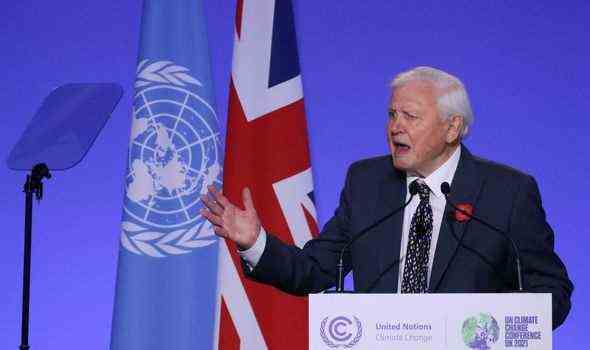 David Attenborough auf der COP26.