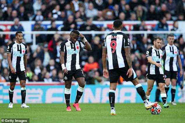 Newcastle liegt auf Platz 19 zurück, nachdem es keines der ersten zehn Spiele gewonnen hat
