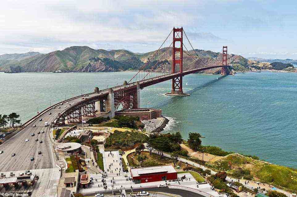 Ende der Straße: San Francisco war die letzte Station der unvergesslichen Reise.  Abgebildet ist die berühmte Golden Gate Bridge
