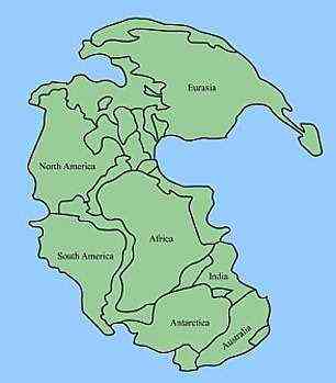 Pangäa war ein Superkontinent, der fast alle Landmassen der Erde umfasste